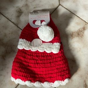Christmas hat and diaper cover 0-9 months